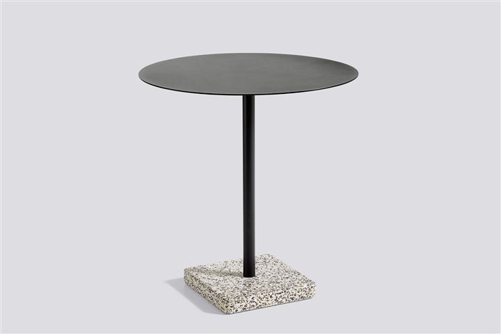Terrazzo-Table: Grey Base, Anthracite TableTop