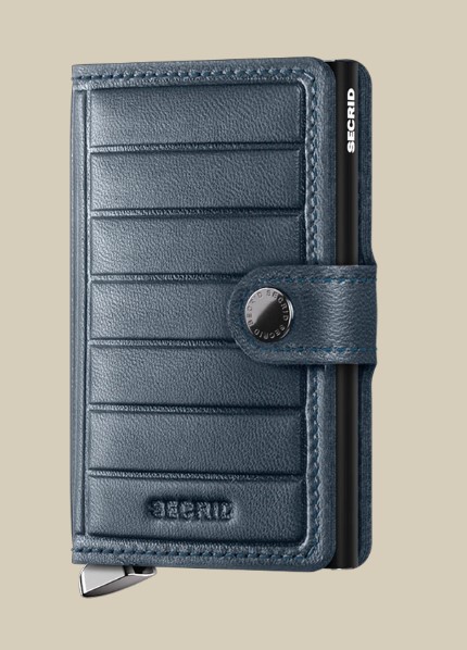 Secrid Mini Wallet Premium Emboss Lines Teal