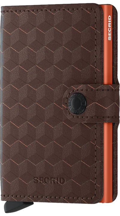 Secrid Mini Wallet Optical Brown Orange