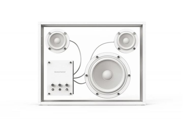 Transparent Wireless Speaker white