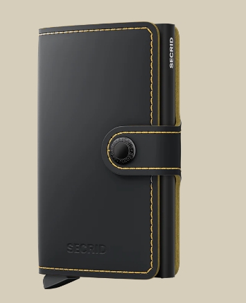 Secrid Mini Wallet Matte Black Ochre