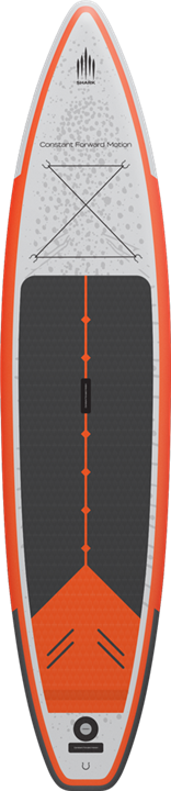 Kids Set: Shark Sup 10'6 -27 Touring Shape inkl. Paddel
