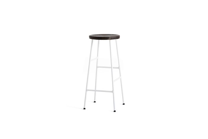 Cornet Bar Stool H75 Stahl Weiss