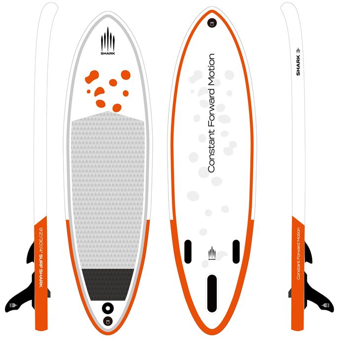 Mietboard:Shark Sup 9'2 Allround und Surf Shape (Swiss Edition)