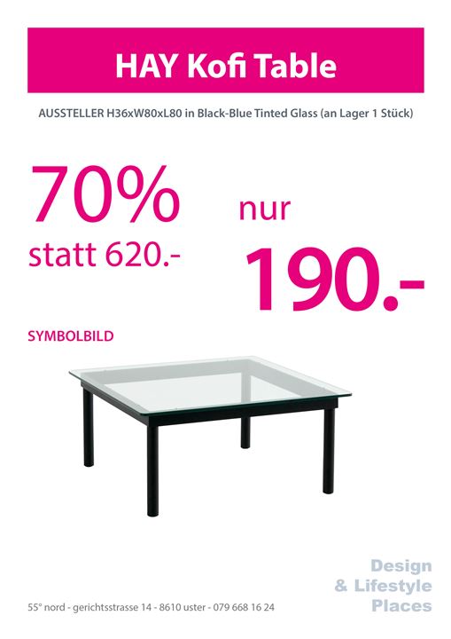 Kofi Table 80x80; Aussteller (1Stk.)